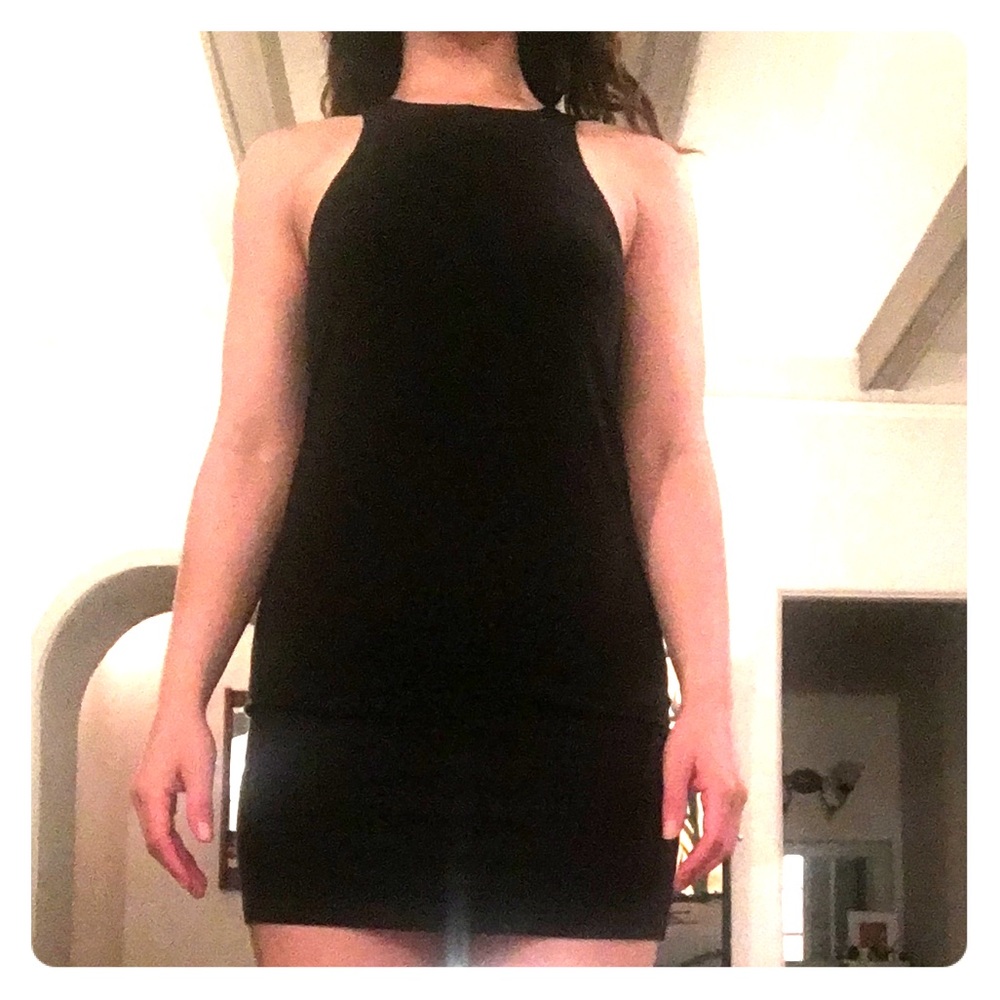 Bodycon racerback dress (gray)